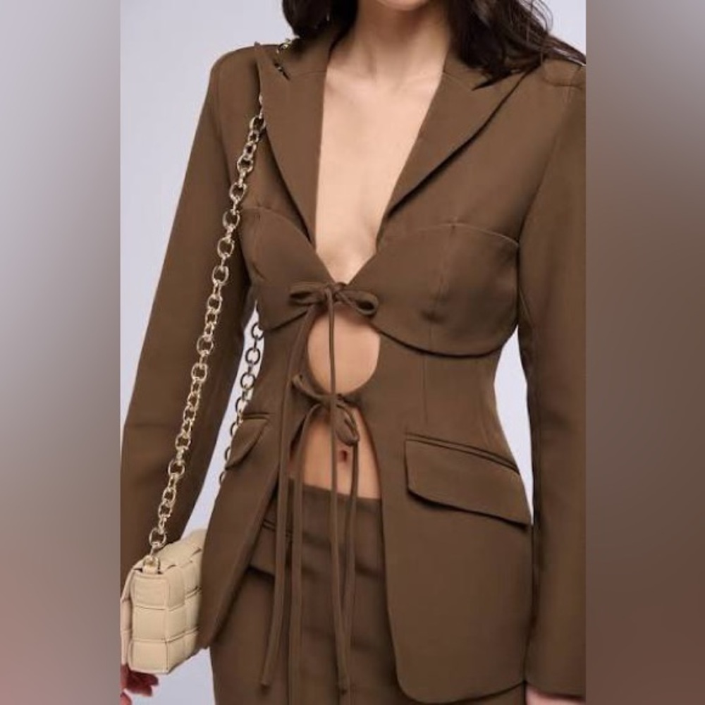 Tie-Front Tailored Women's Blazer size XL NWOT